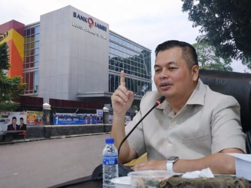Ketua DPRD Kota Jambi, Kemas Faried Alfarelly mendorong kejelasan Bangunan Bank 9 Kota Jambi