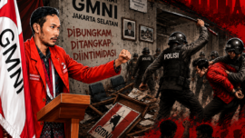 Ketua GMNI Jambi, Ludwig Syarif Sitohang kecam tindakan Represif Oknum aparat di sekretariat DPC GMNI Jakarta Selatan