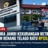 BPK menemukan adanya kekurangan penerimaan Retribusi Pelayanan Tempat Rekreasi Pariwisata dan Olahraga pada Dinas Pemuda dan Olahraga Provinsi Jambi sebesar Rp120.500.000