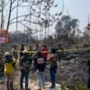 Satgas Karhutla dan PT.ABT meninjau Karhutla di area PT ABT, Desa Pemayungan, Kecamatan Sumay, Kabupaten Tebo, Provinsi Jambi, Sabtu (22/8/2026).